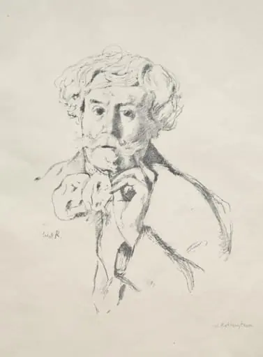 Edmond de Goncourt, by William Rothenstein