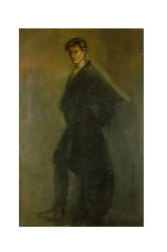 Edward Gordon Craig as Hamlet in <i>Hamlet</i> by William Shakespeare, by William Rothenstein