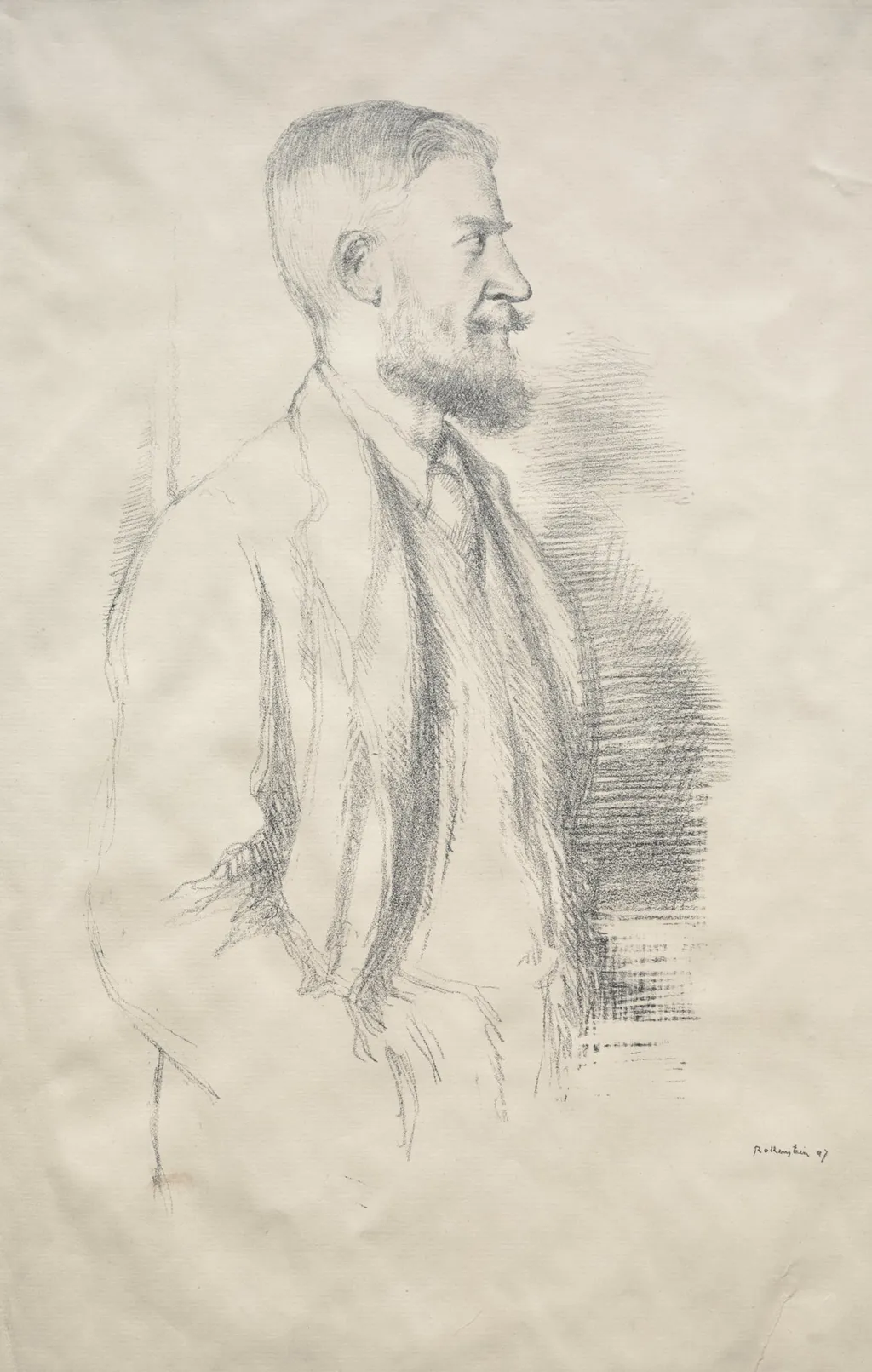 George Bernard Shaw, by William Rothenstein, 1897
