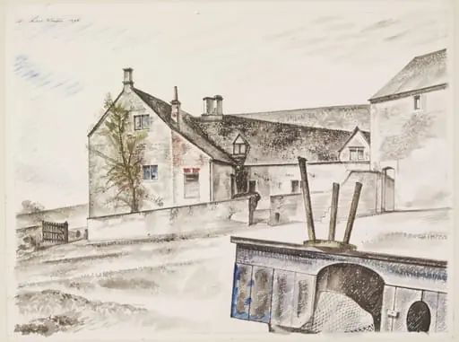 Manor Farm, Edge, by William Rothenstein