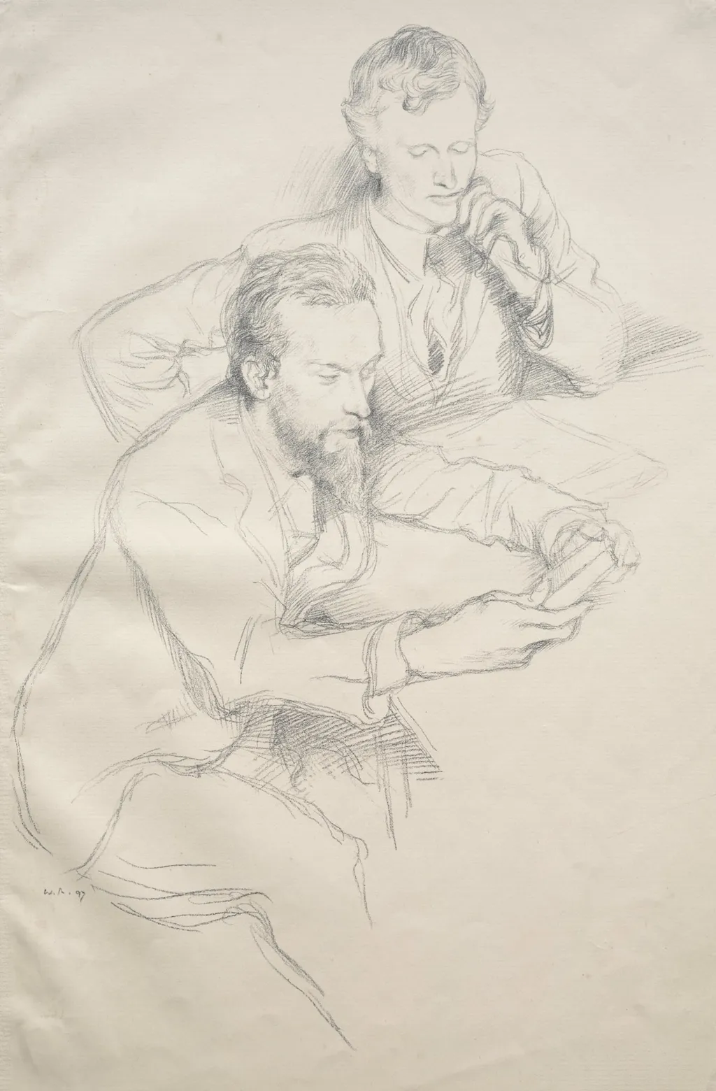 Ricketts and Shannon, by William Rothenstein, 1897