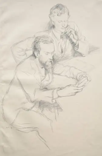 Ricketts and Shannon, by William Rothenstein