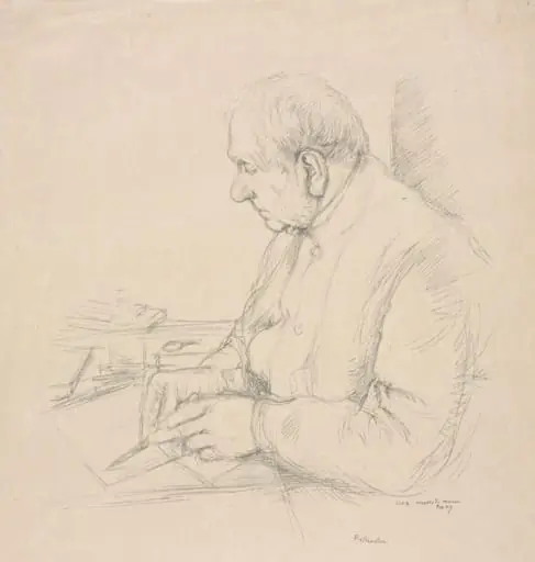 Sir Francis Seymour Haden, by William Rothenstein