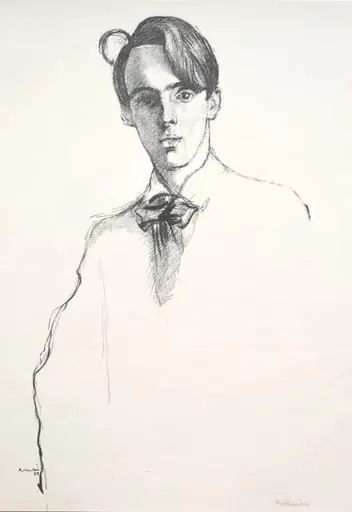 William Butler Yeats, by William Rothenstein