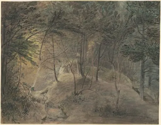 View from the Springhouse at Echo, by William Russell Birch