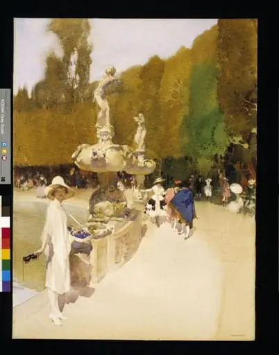 A Florentine Masquerade, by William Russell Flint