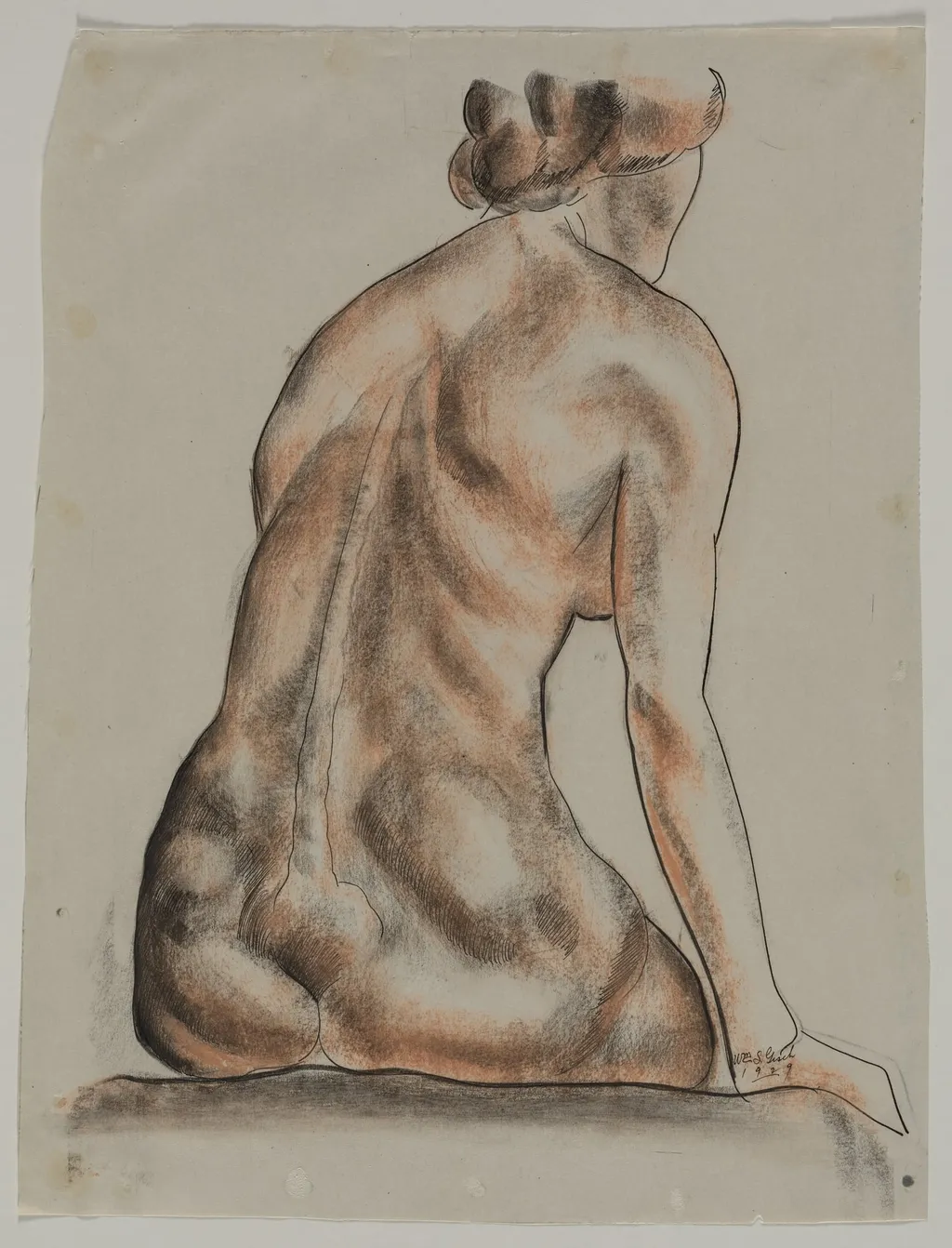 Model at the Club, by William S. Gisch, 1929
