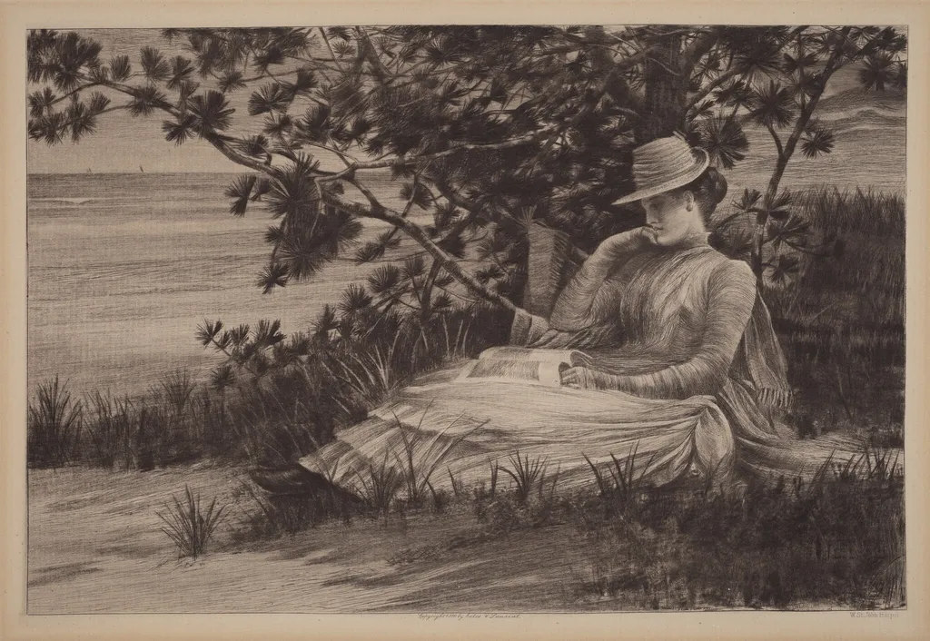 Revery, by William Saint John Harper, ink, 1888