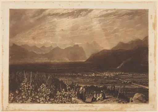 Chain of Alps from Grenoble to Chamberi, by William Say