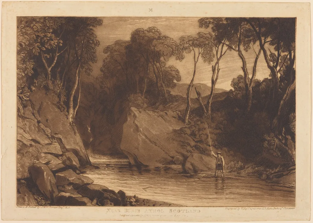 Near Blair Athol, by William Say, ink, 1811