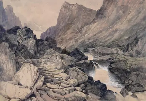Mountain pass, Norway, by William SBA West