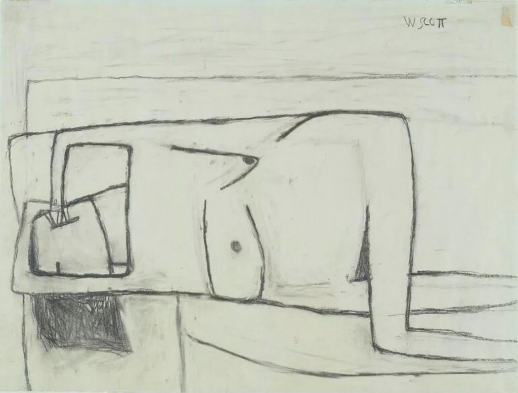 'Reclining Nude', by William Scott, 1961