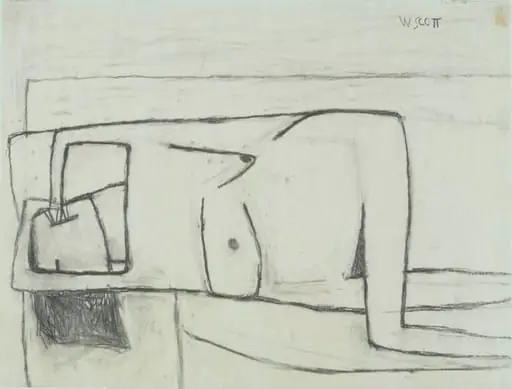 'Reclining Nude', by William Scott