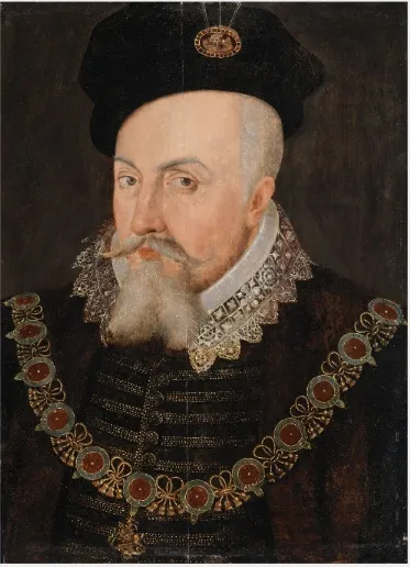 Portrait of Robert Dudley (?1532-1588) Earl of Leicester, by William Segar, unspecified, 1608