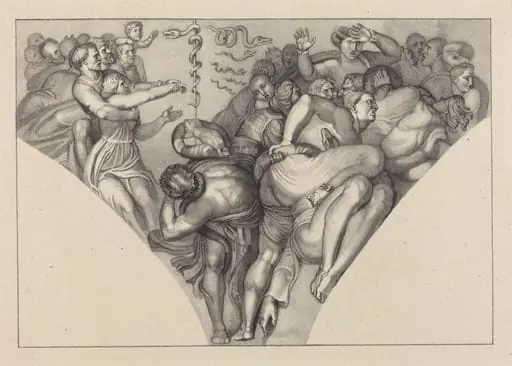Brazen Serpent, from Michael Angelo, by William Sharp