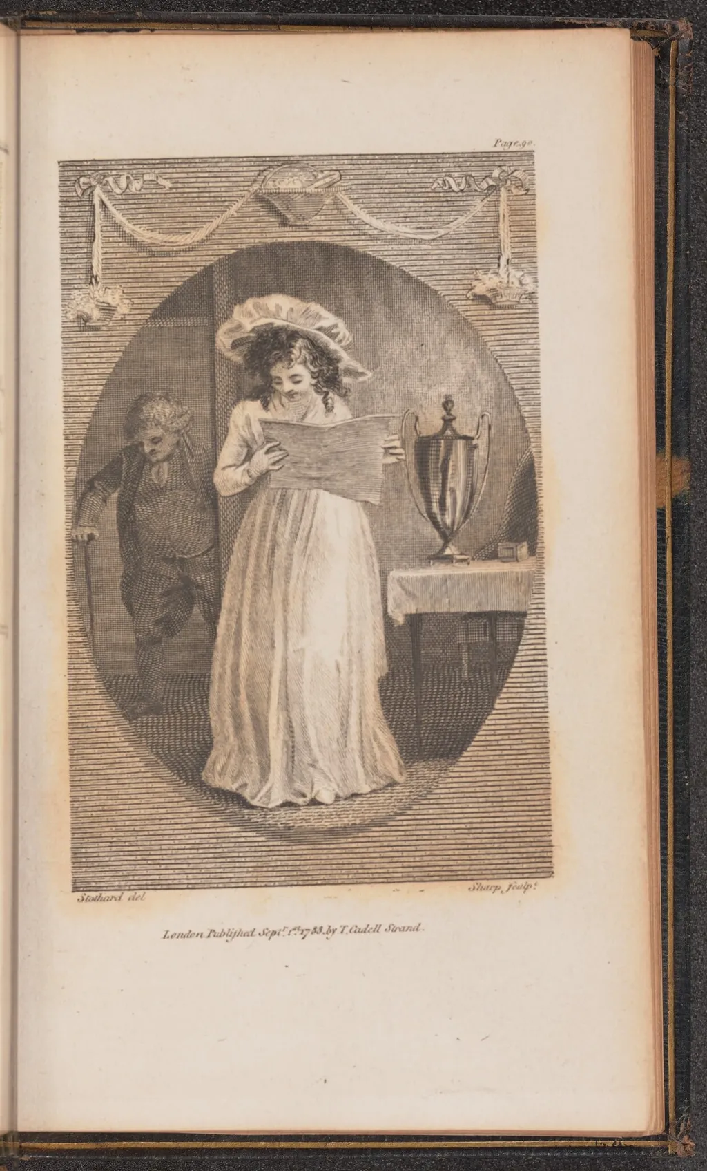 Illustration for Canto IV, by William Sharp, ink, 1788