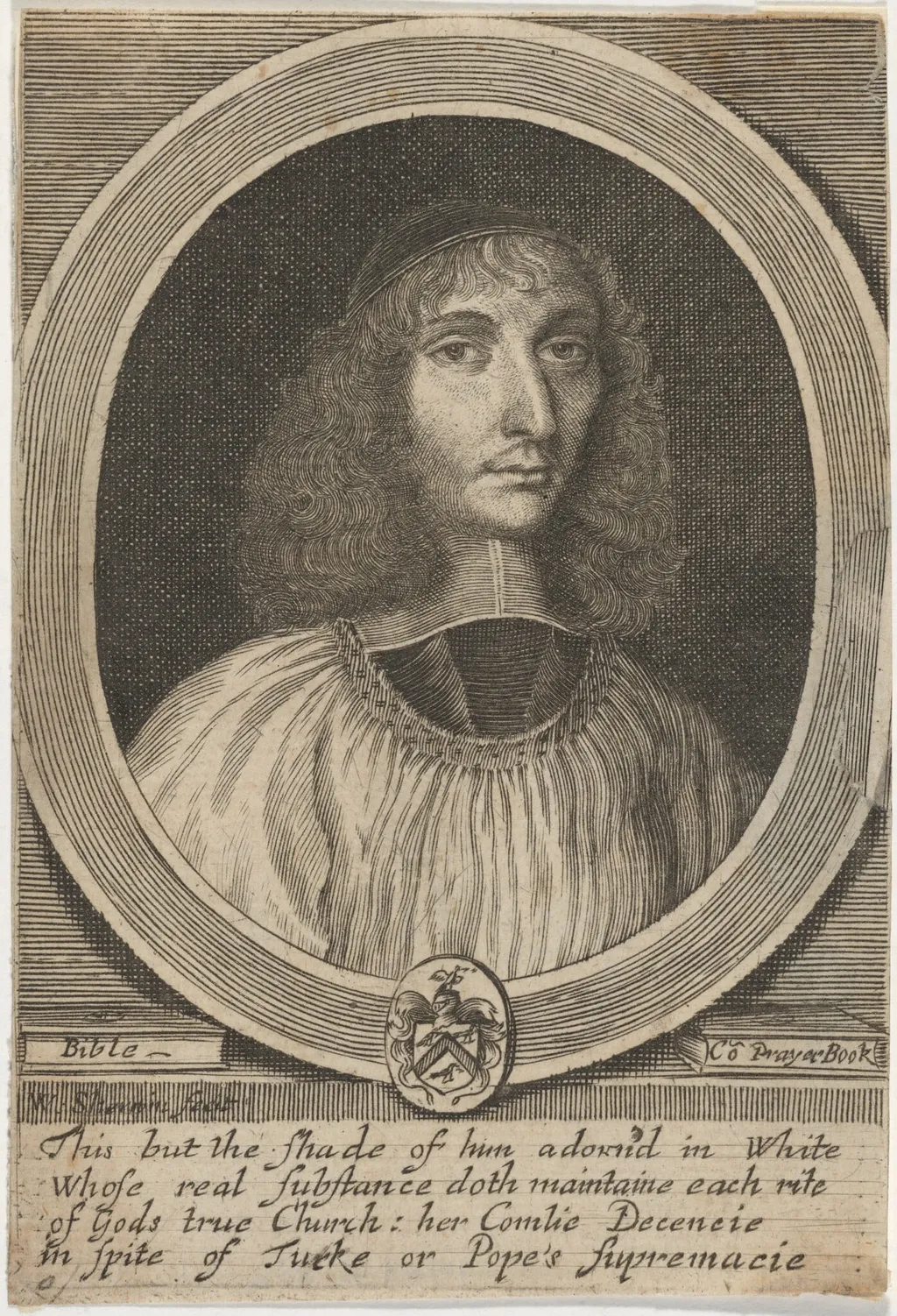George Alsop, by William Sherwin, ink, 1666