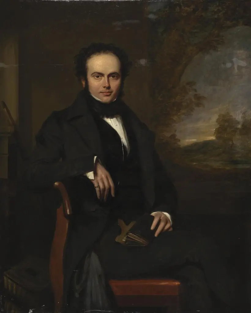 Seated man, by William Shiels