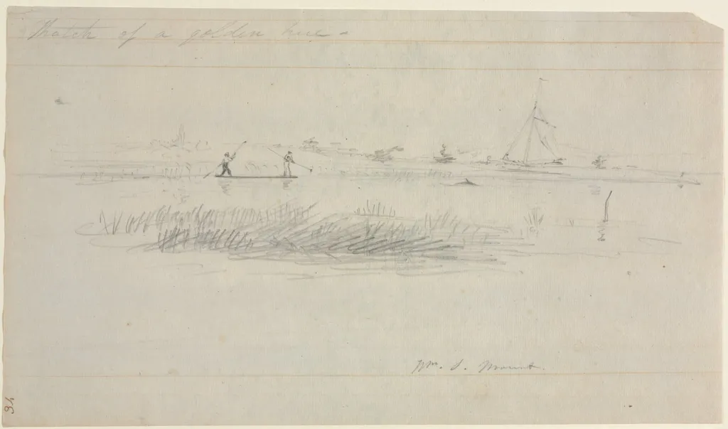 Eel Spearing at Setauket, Long Island, New York, by William Sidney Mount, 1845