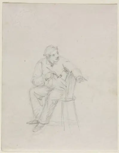Man Smoking a Pipe, by William Sidney Mount