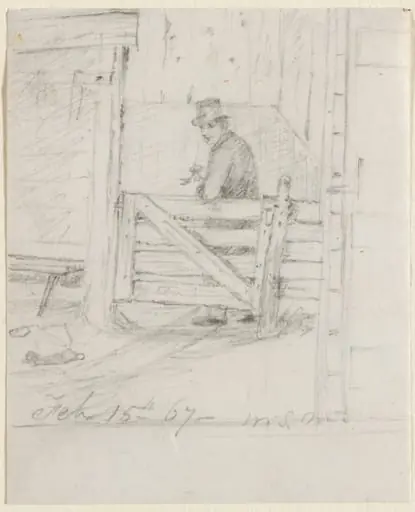 Resting on the Fence, by William Sidney Mount