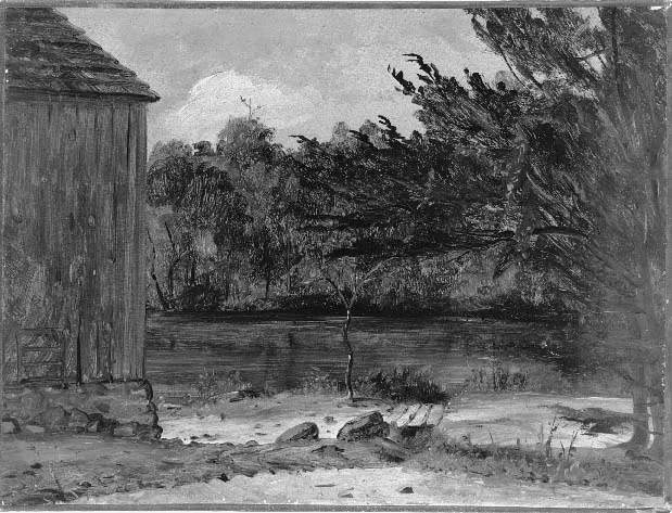 The Barn by the Pool, by William Sidney Mount, unspecified, 1847