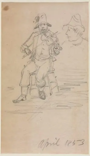 The Fiddling Beggar, by William Sidney Mount