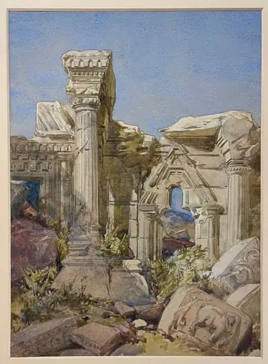 Enclosure of Martand, Kashmir, by William Simpson