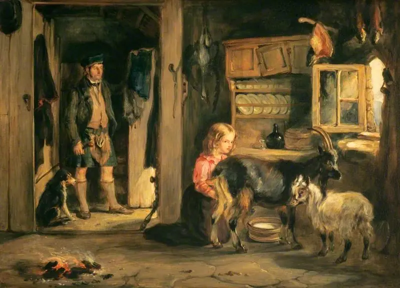 A Goatherd's Cottage, by William Simson