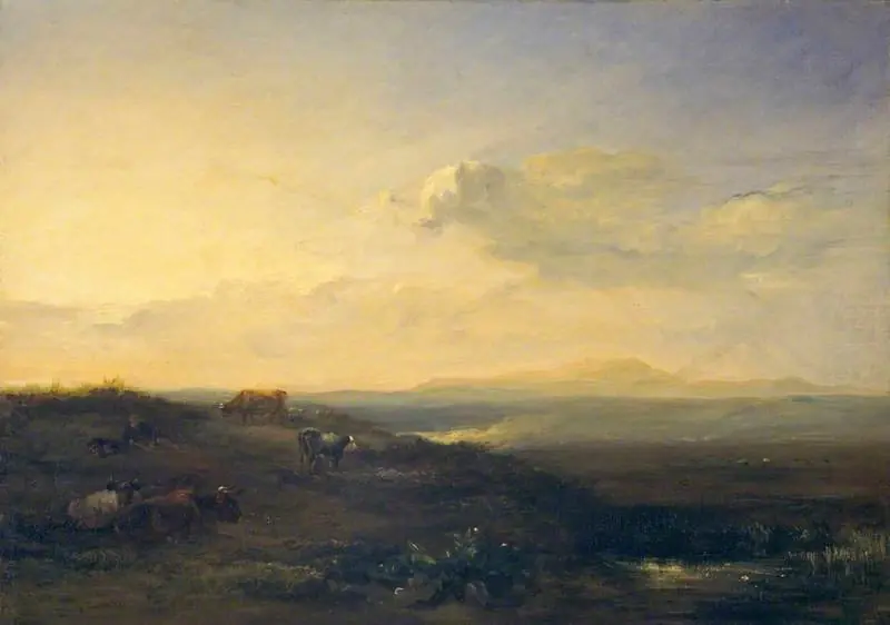 Solway Moss: Evening, by William Simson