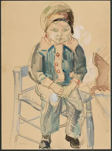Boy on a Chair, by William Sommer