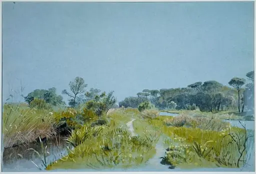 Castel Fusano—Near Rome, by William Stanley Haseltine, 1885