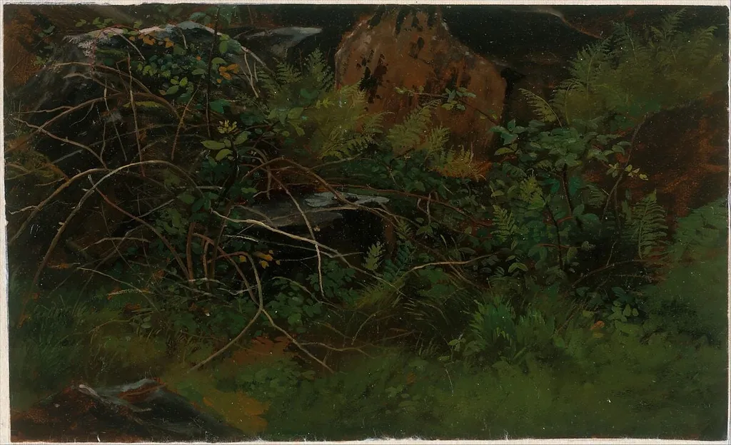 Study from Nature, by William Stanley Haseltine, oil, 1867