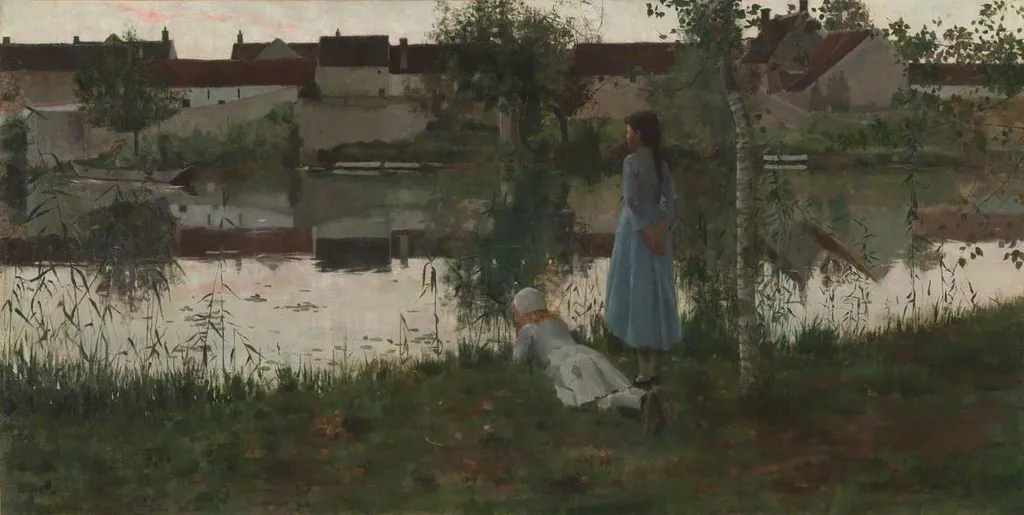 Le Passeur (The Ferryman), by William Stott, oil, 1891