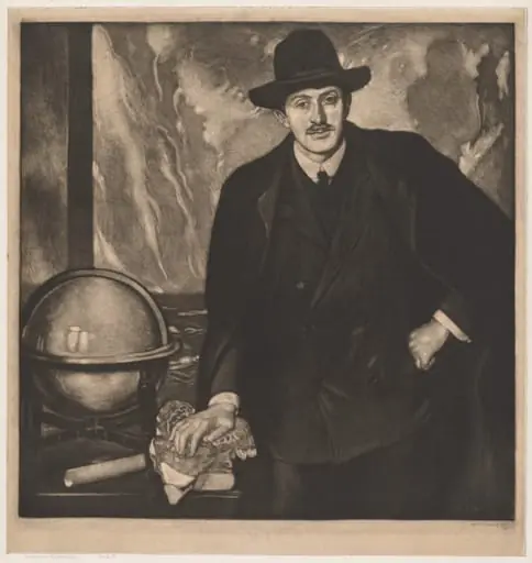 John Masefield, by William Strang