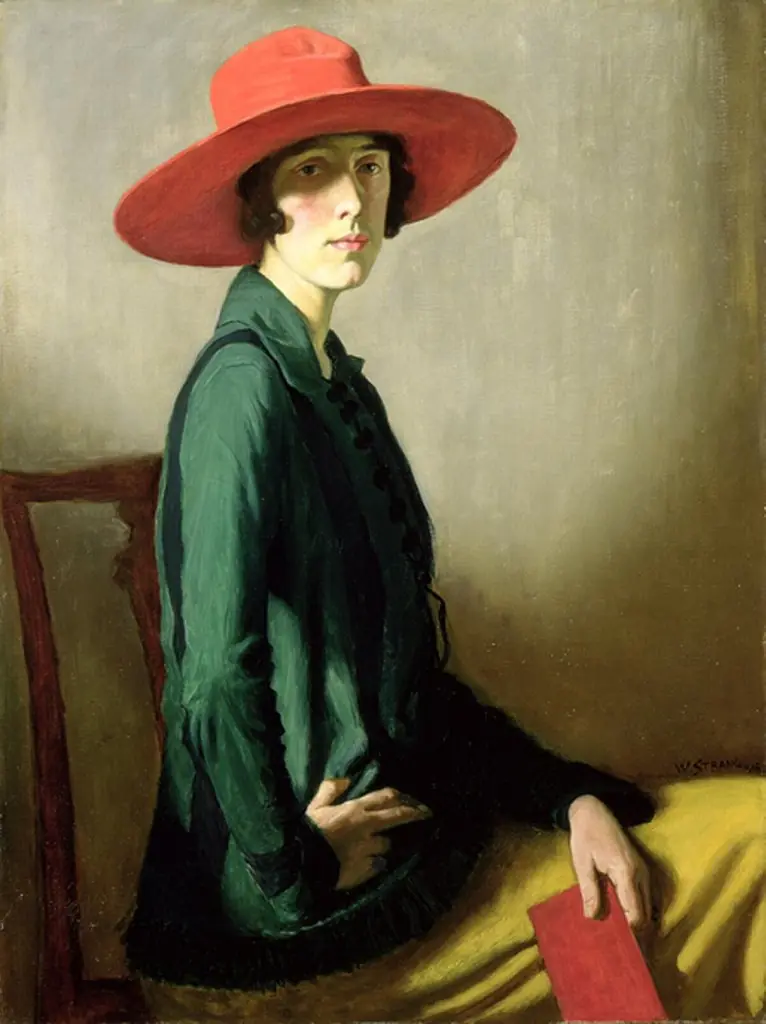 Lady with a Red Hat, by William Strang