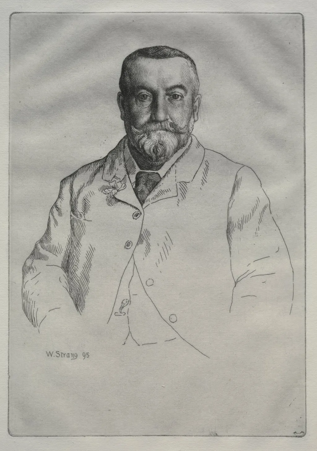 Portrait of H. Cock, by William Strang, 1895