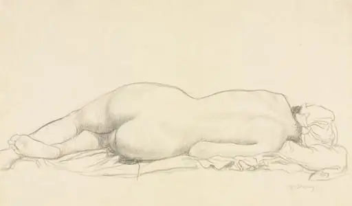 Reclining Nude, by William Strang