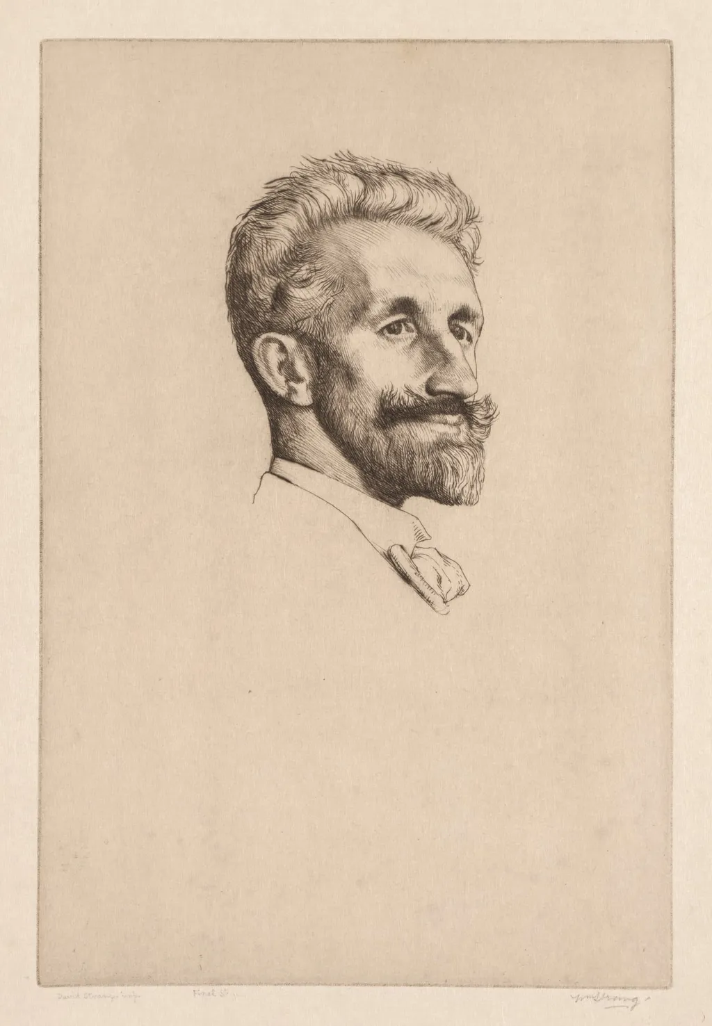 Robert Bontine Cunningham Graham, by William Strang, 1898