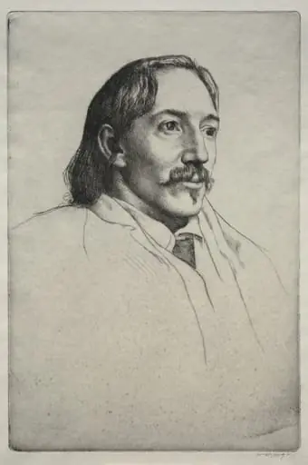 Robert Louis Balfour Stevenson, by William Strang
