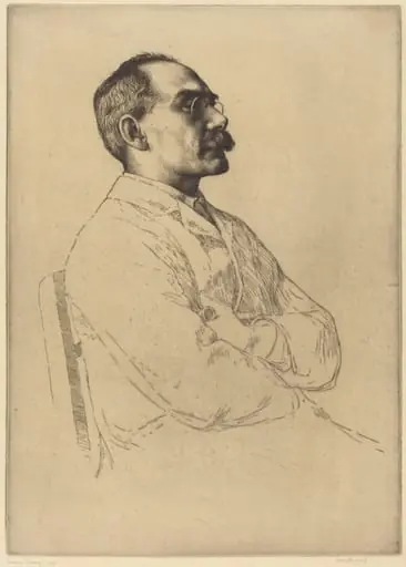 Rudyard Kipling, by William Strang