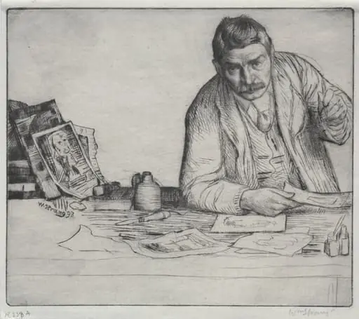Self-Portrait - "The Etcher", by William Strang