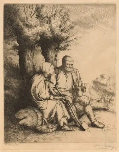 The Woodman, by William Strang