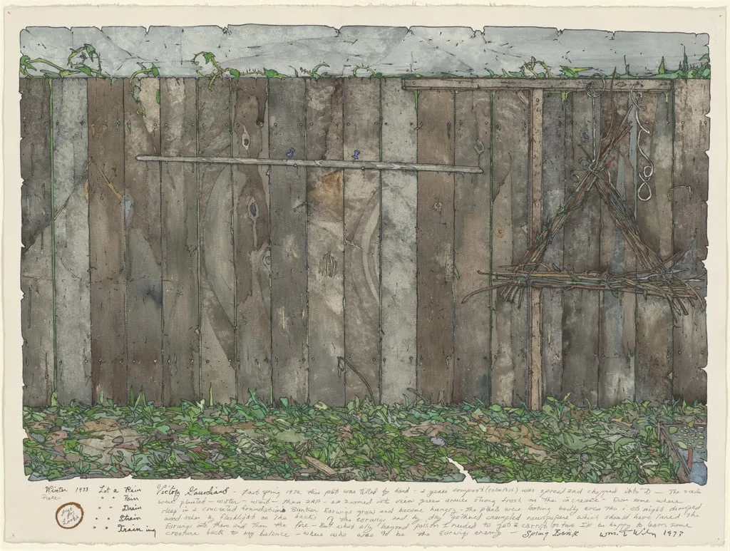 Untitled, by William T. Wiley, watercolor, 1973