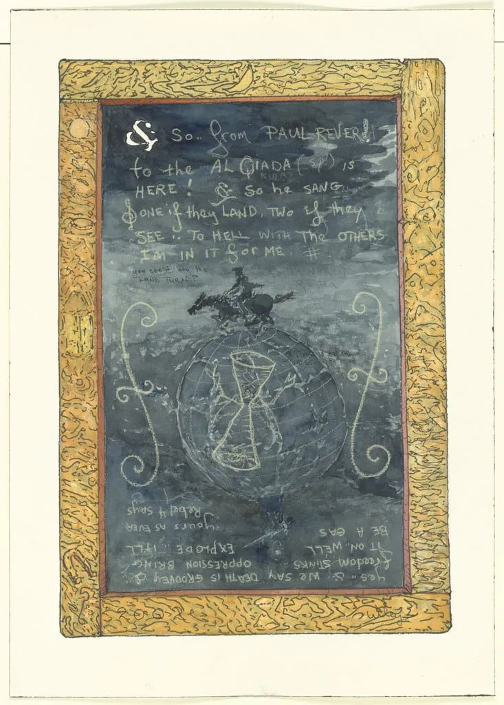 Untitled, by William T. Wiley, watercolor, 2002