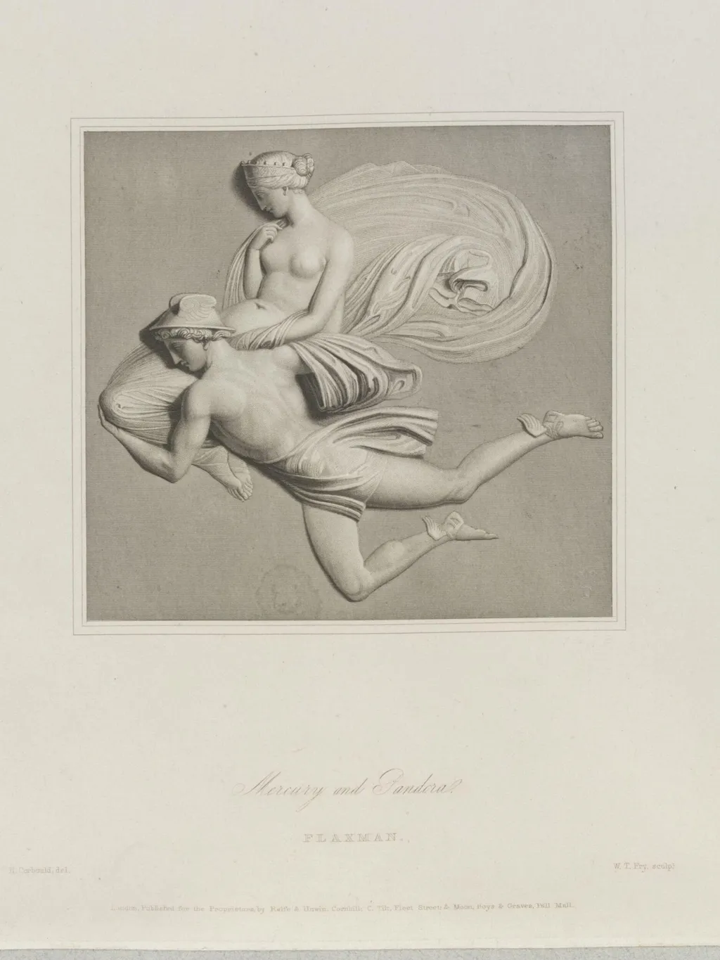 Mercury and Pandora, by William Thomas Fry