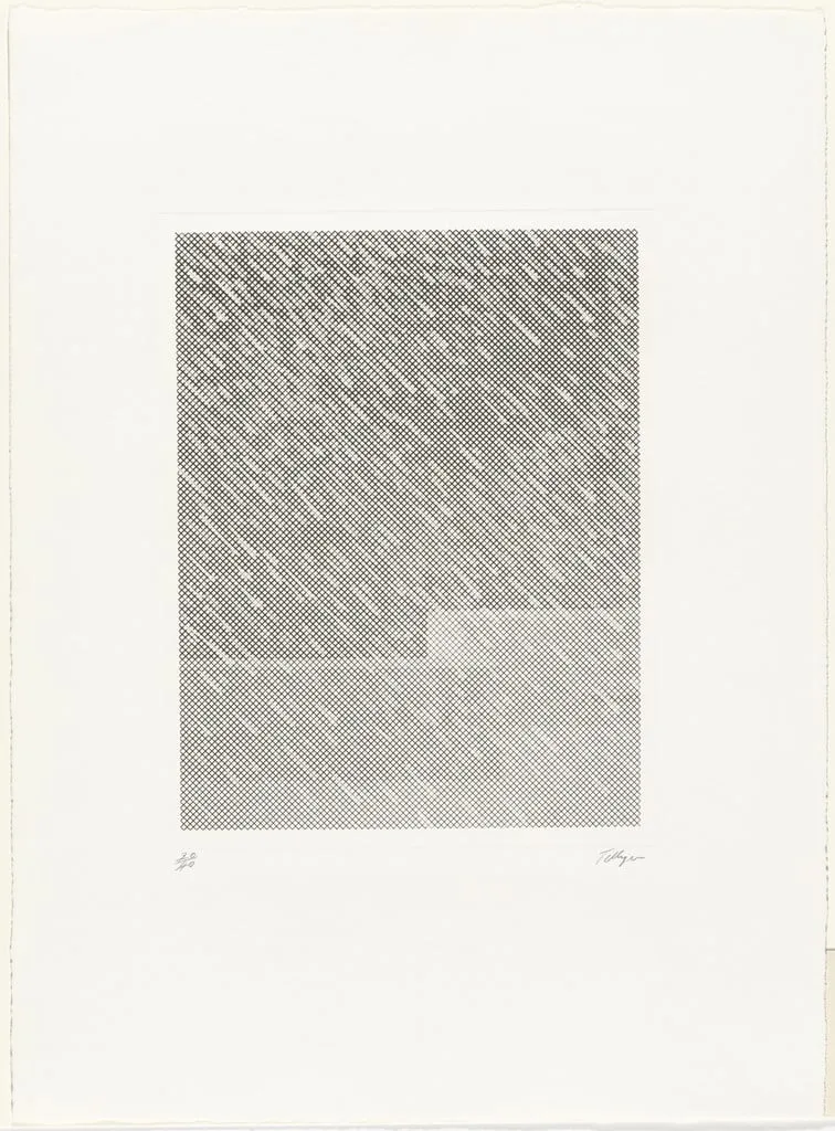 Untitled, by William Tillyer, ink, 1973