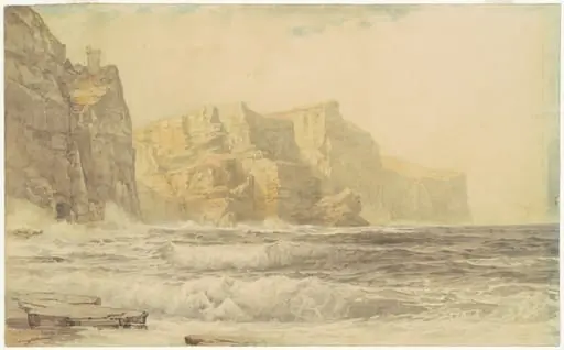 Baldart Castle, Kilkee, County Clare, Ireland, by William Trost Richards