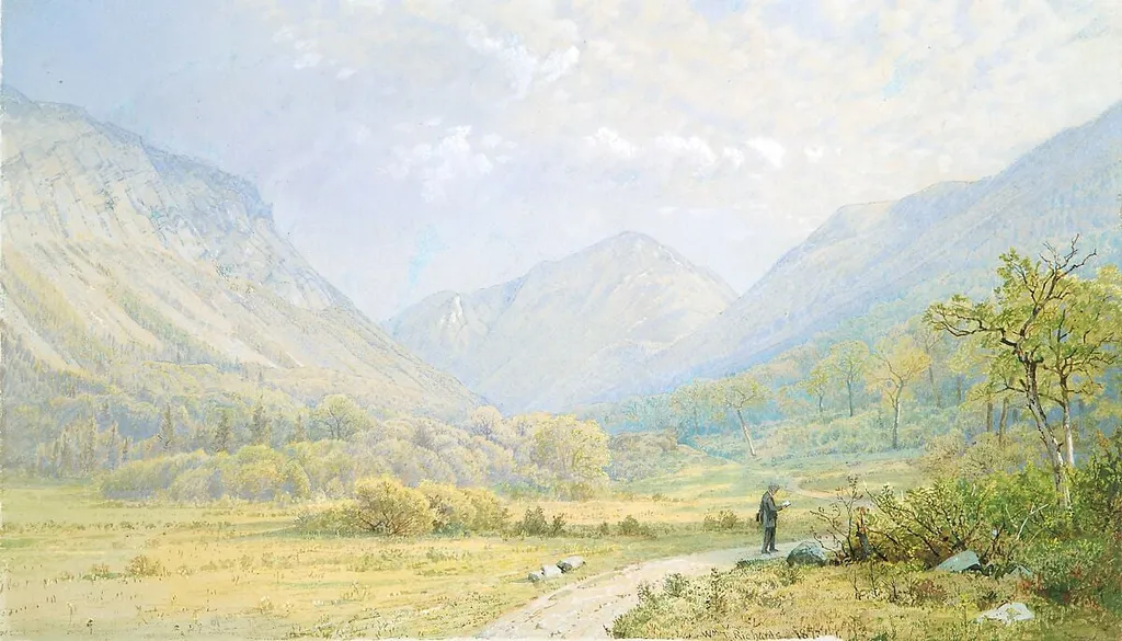 Franconia Notch, New Hampshire, by William Trost Richards, watercolor, 1872