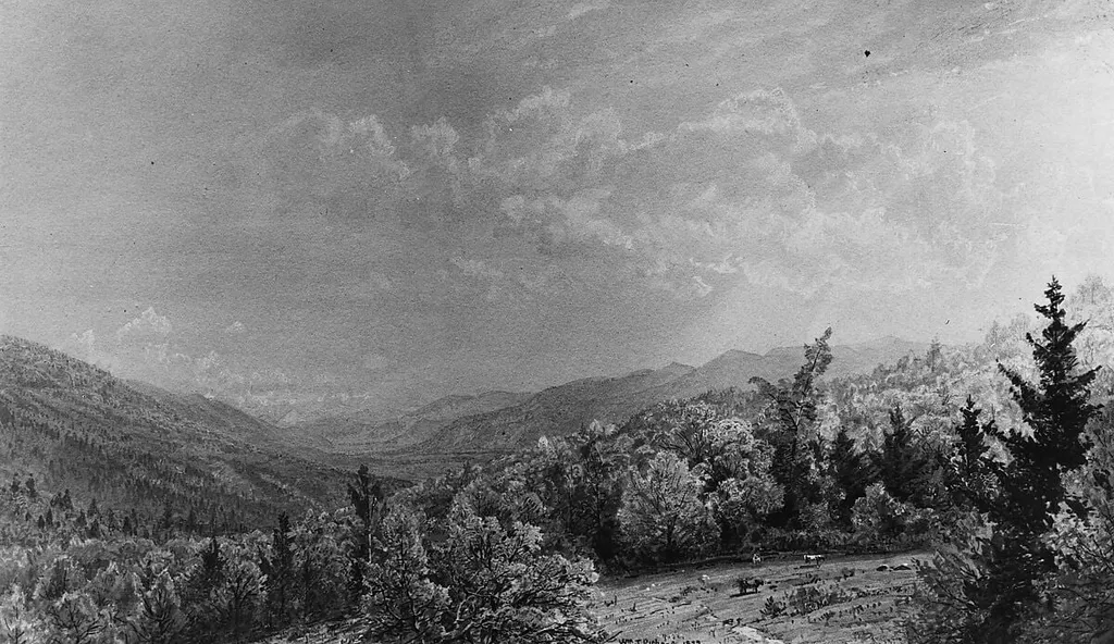From the Flume House, Franconia, New Hampshire, by William Trost Richards, watercolor, 1872